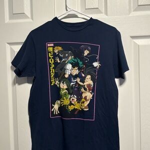 Anime My Hero Academia Blue Sz M Short Sleeve T-Shirt Preowned